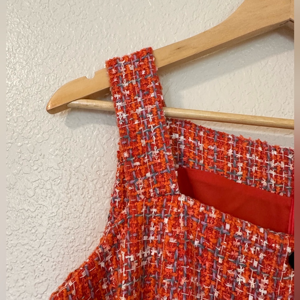 Ann Taylor Tweed Button Up dress